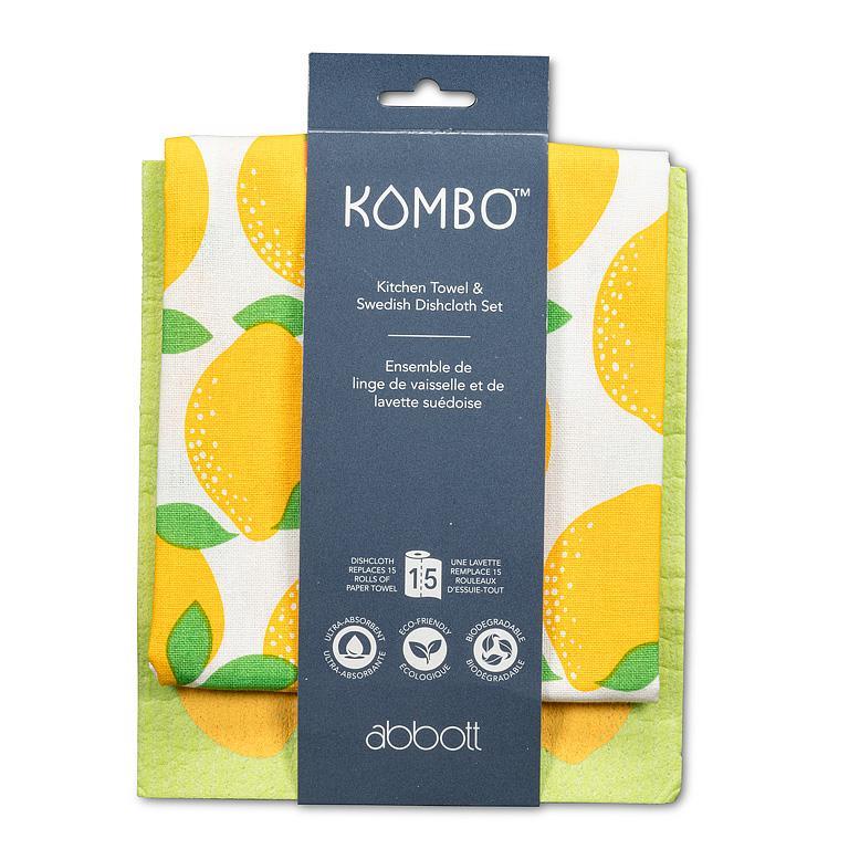 Lemons Dishcloth & Kitchen Towel Set