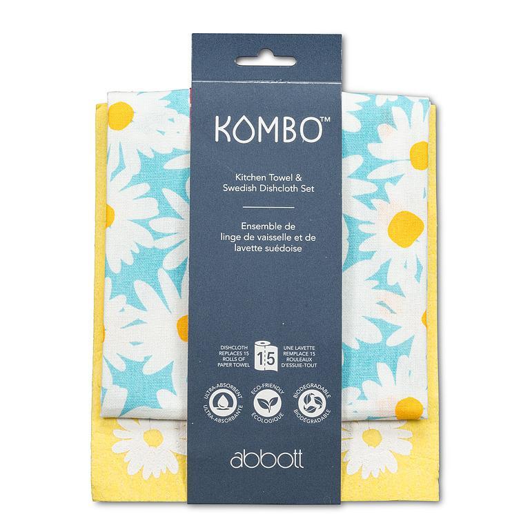 Daisies Dishcloth & Kitchen Towel Set