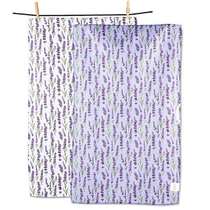 Lavender Double Sided Kitchen Towel