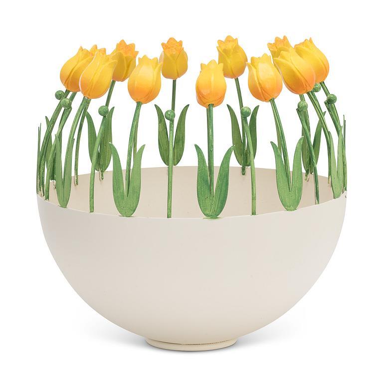 YEL-Lrg Ball Holder Tulip Edge