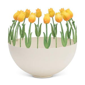 YEL-Lrg Ball Holder Tulip Edge