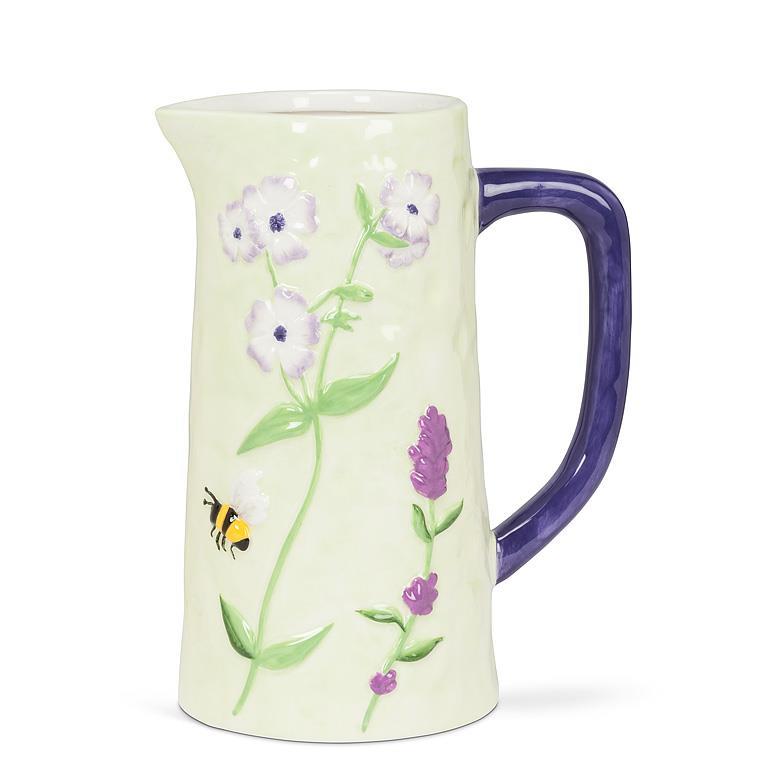 Floral Jug w/Bee