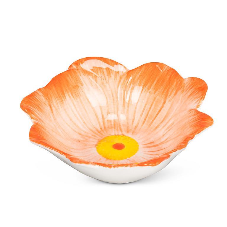 Small Flower Dish - orange