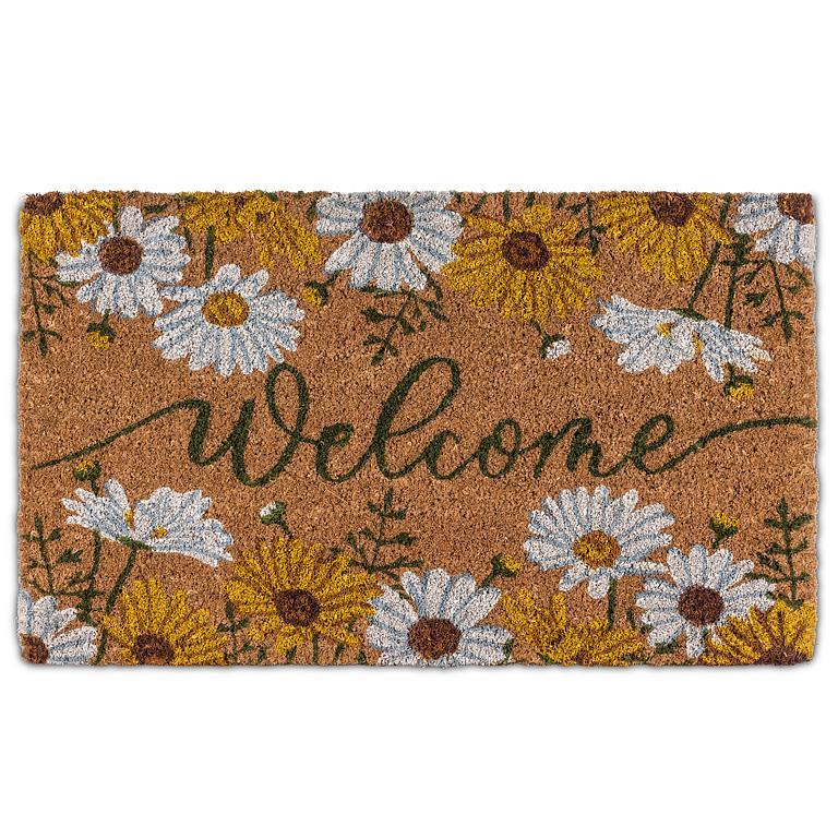 Daisy Welcome Doormat