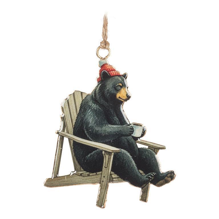 Bear in Muskoka Chair Ornament