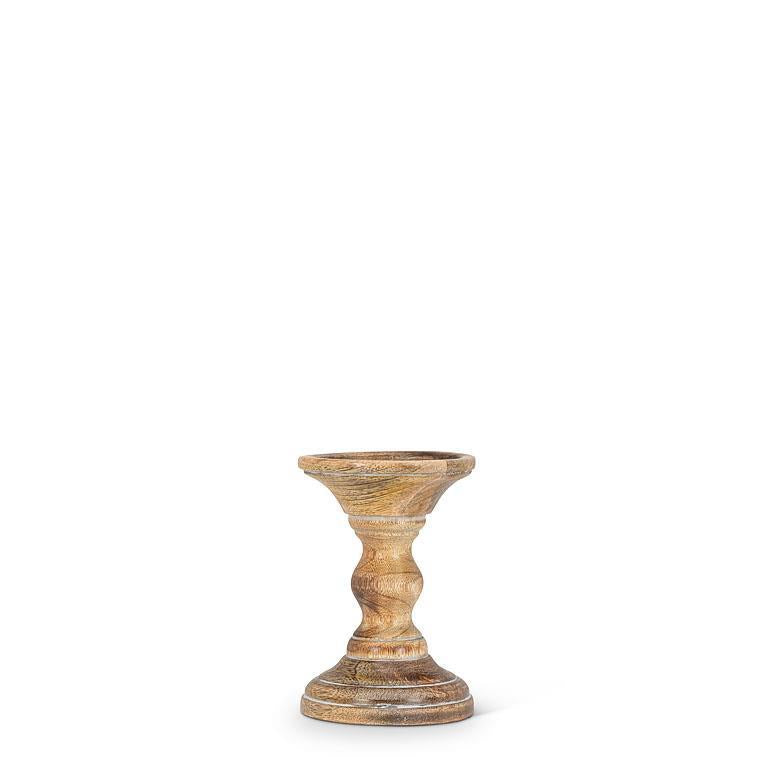 Mangowood Pillar Holder - Small
