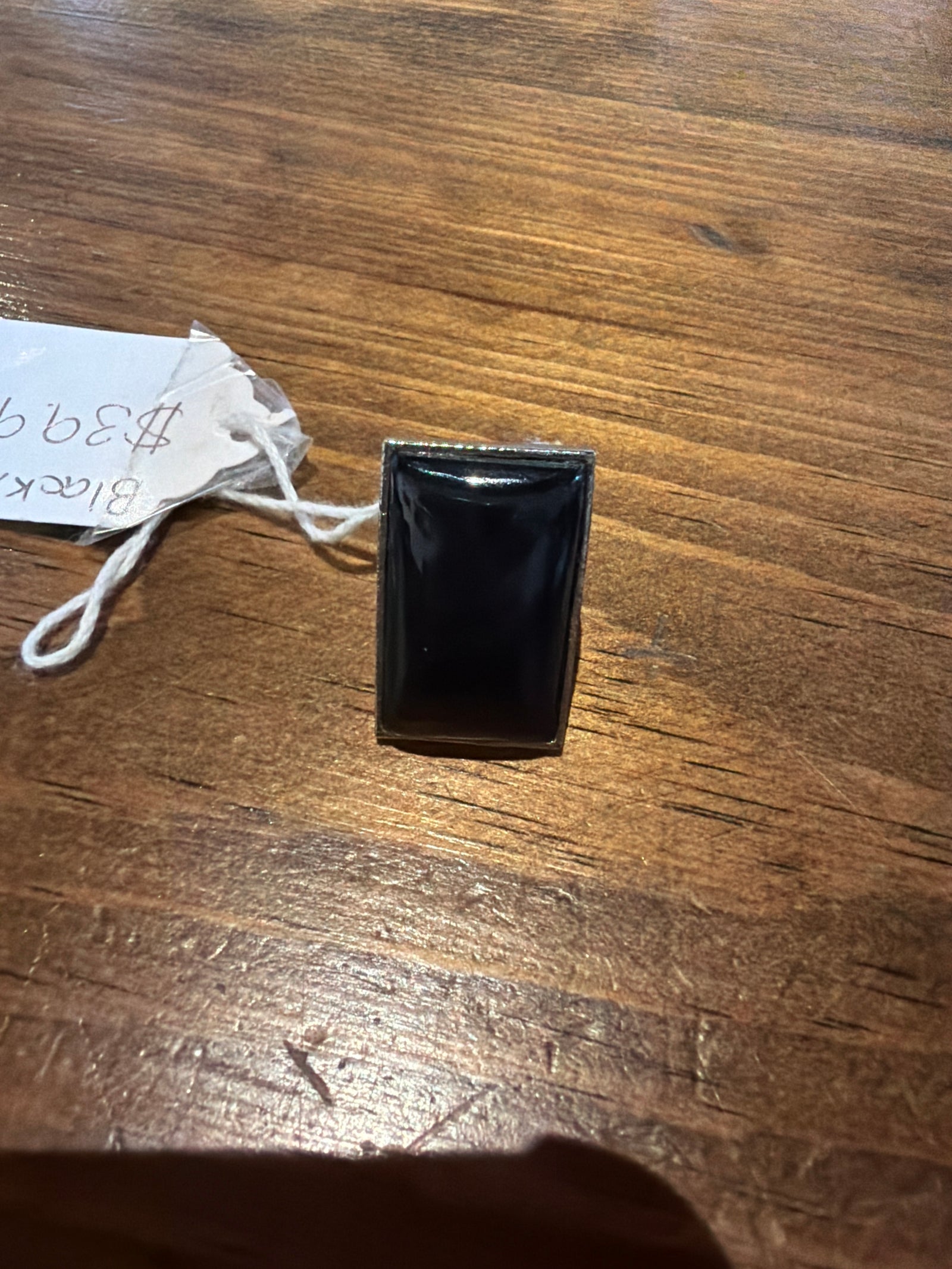 Black Agate Ring