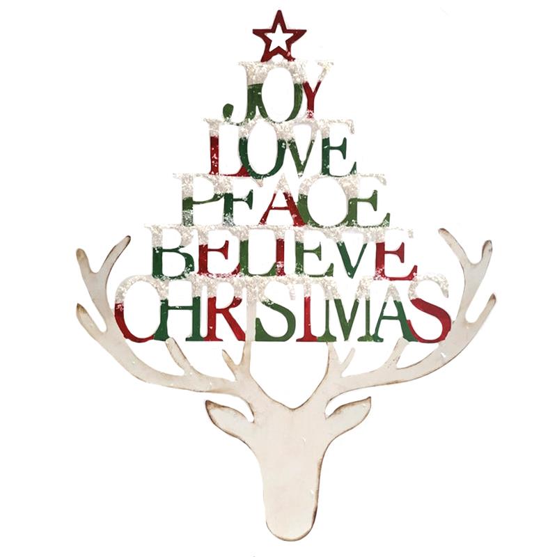 Reindeer Christmas Plaque