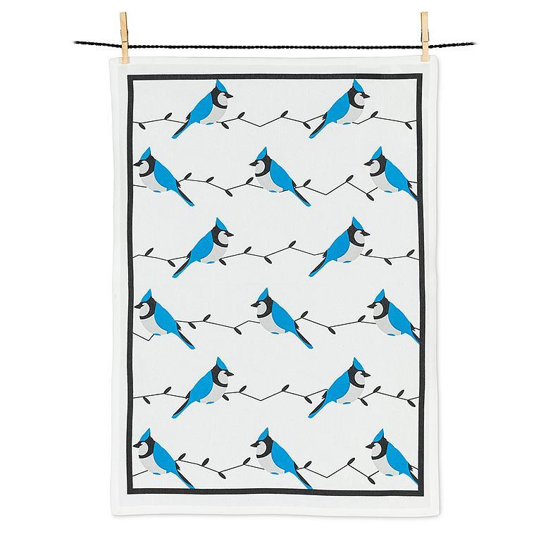 Allover Blue Jay Tea Towel