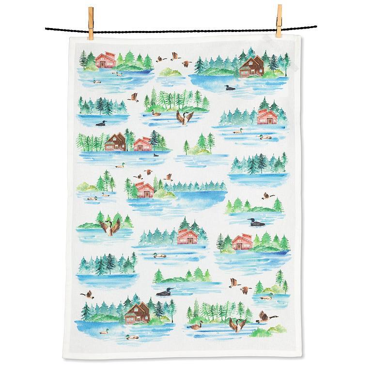 Country Lake w/Geese Towel