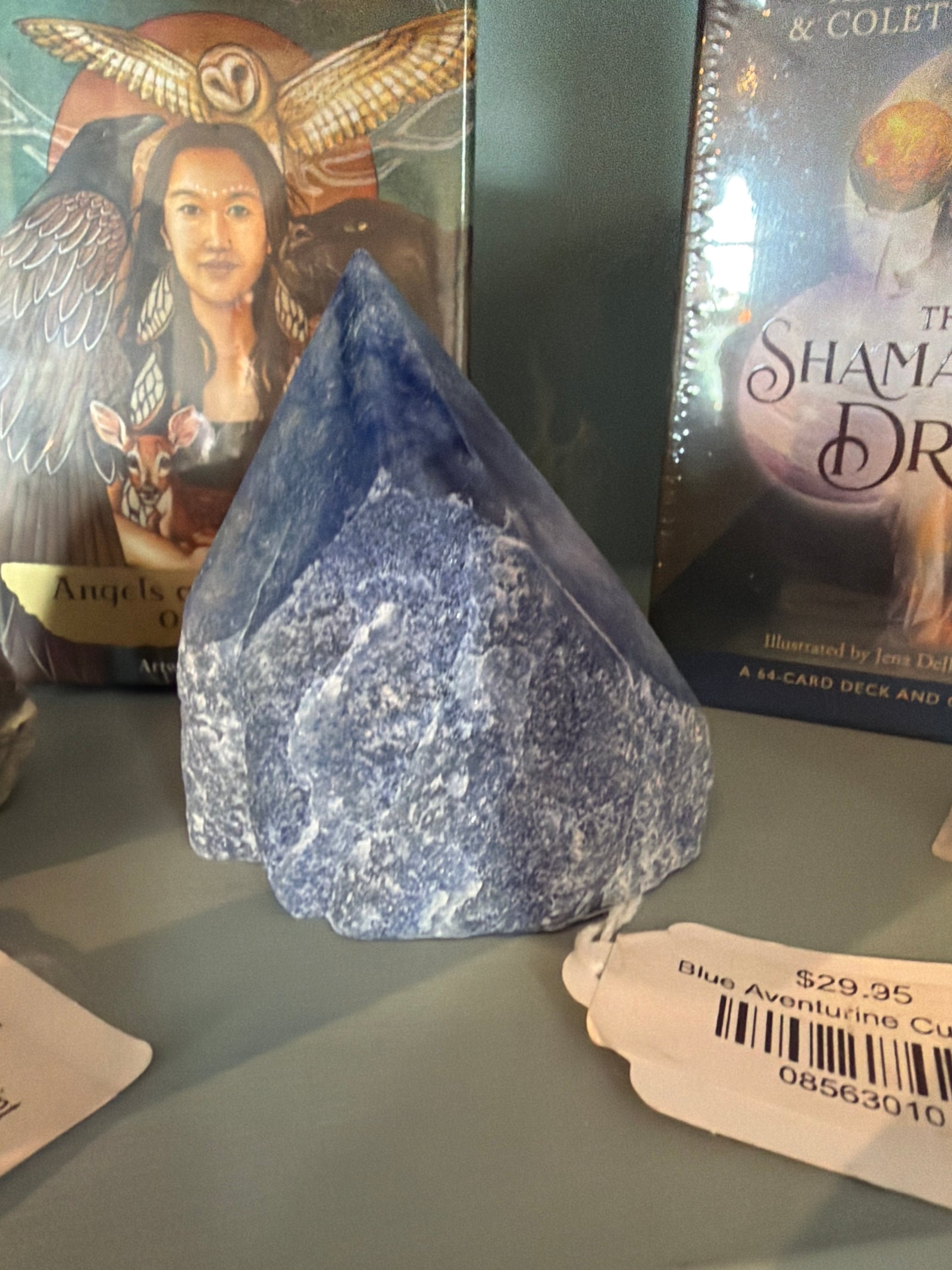 Blue Aventurine Cut Base