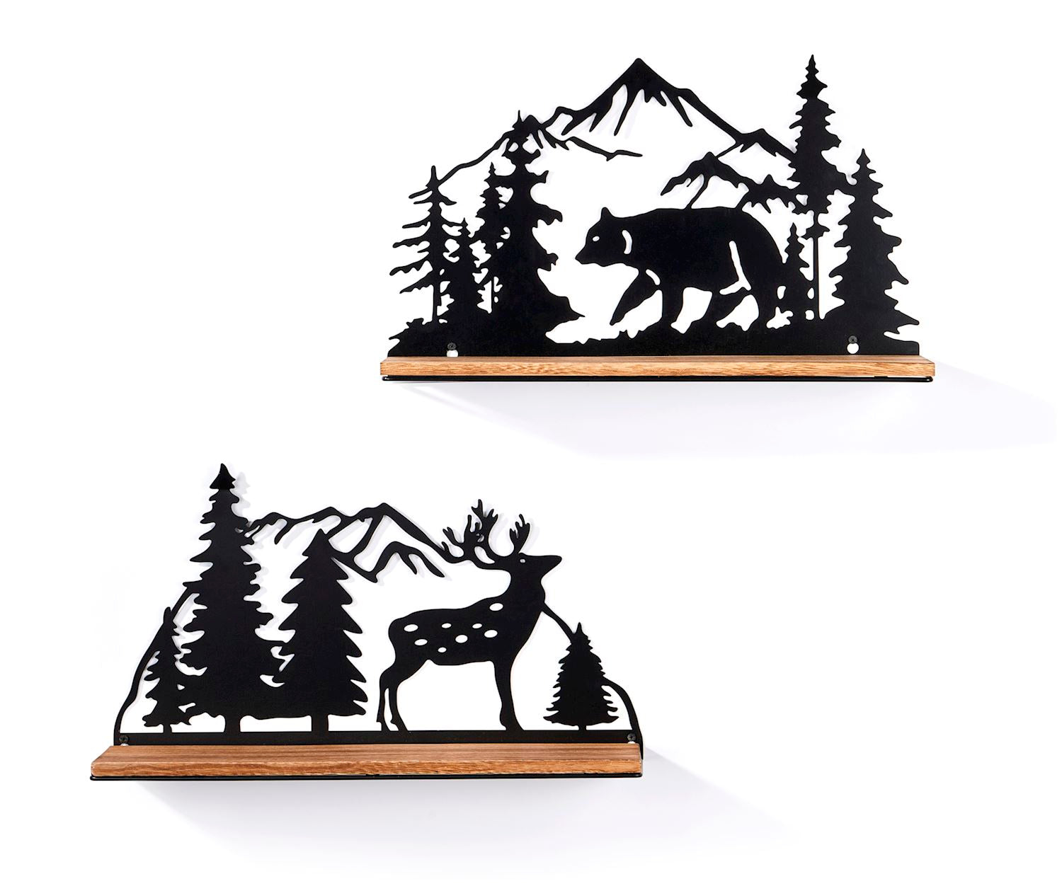 Wood/Metal Animal Shelf