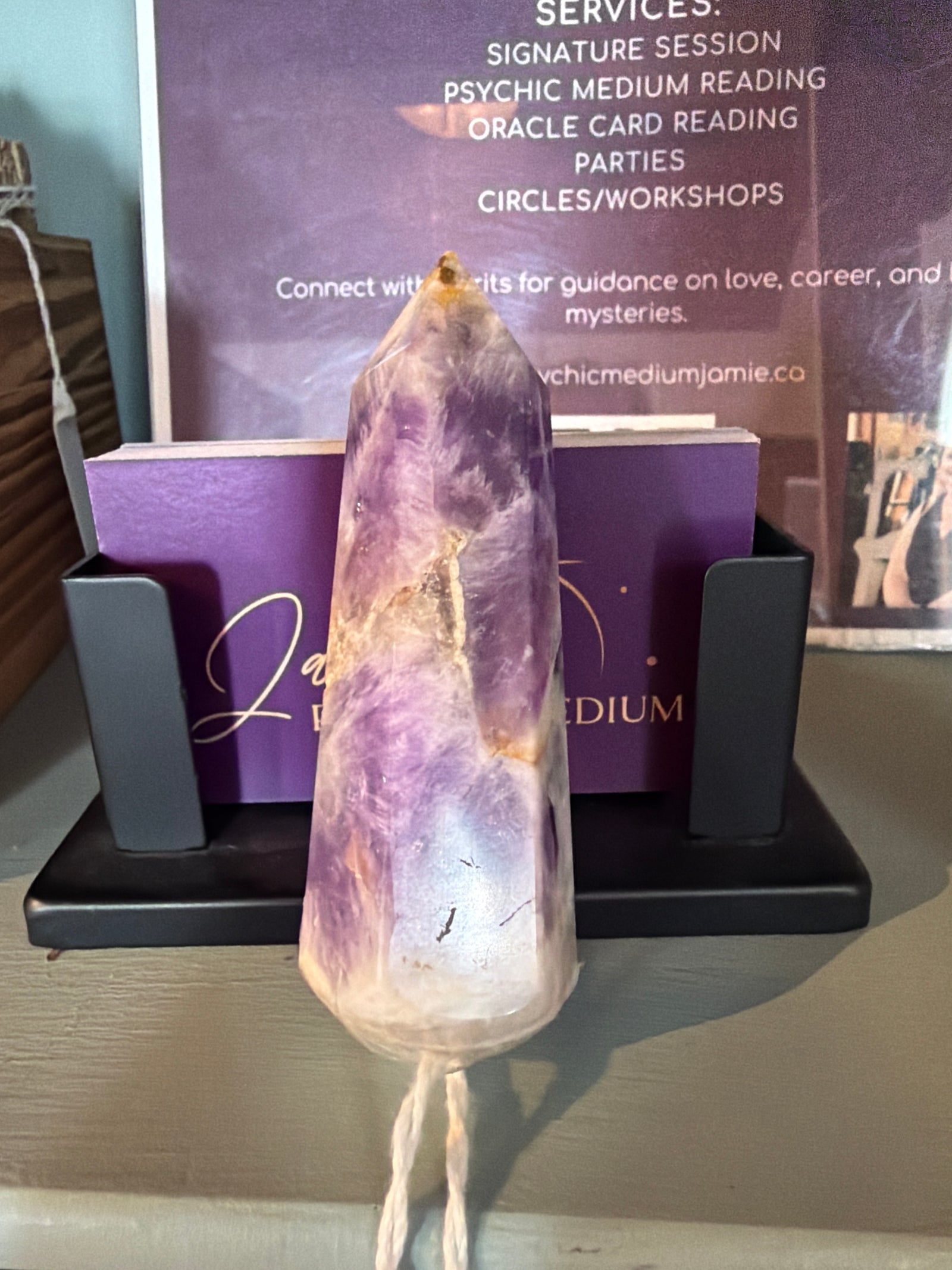 Amethyst Chevron Pointed Massage Wand