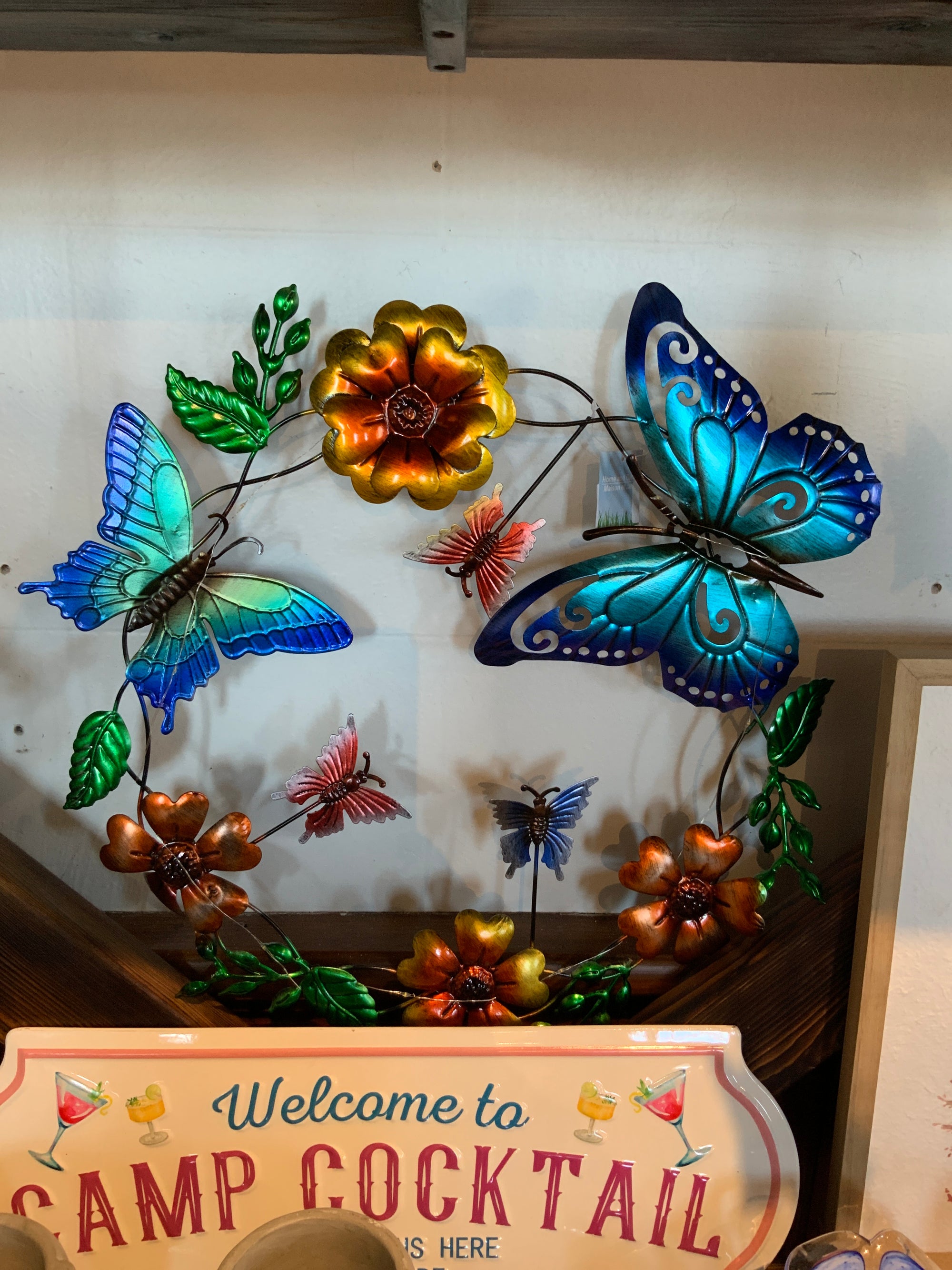 B'Fly/Flwrs Wreath