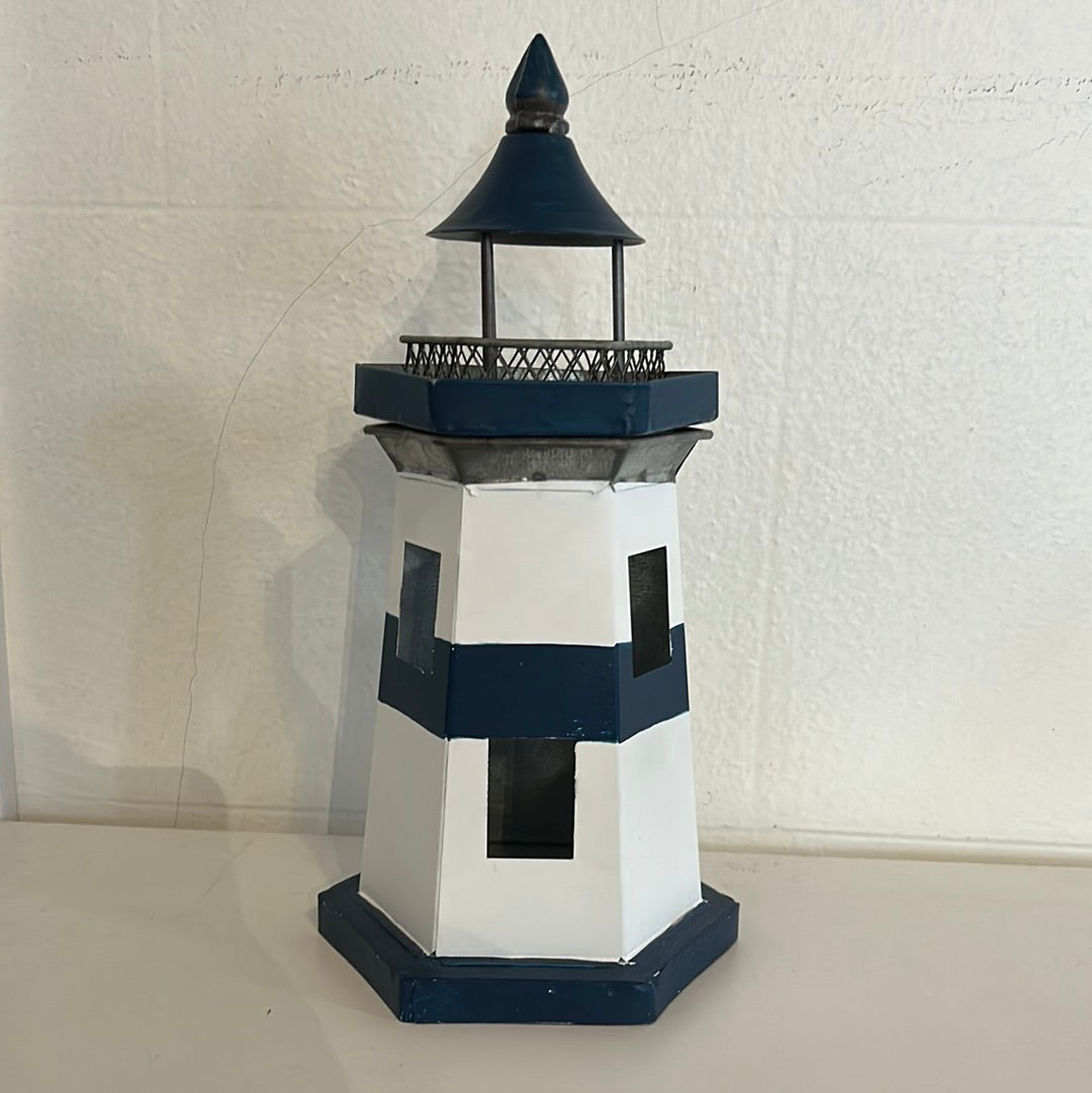 Blue & White Lighthouse