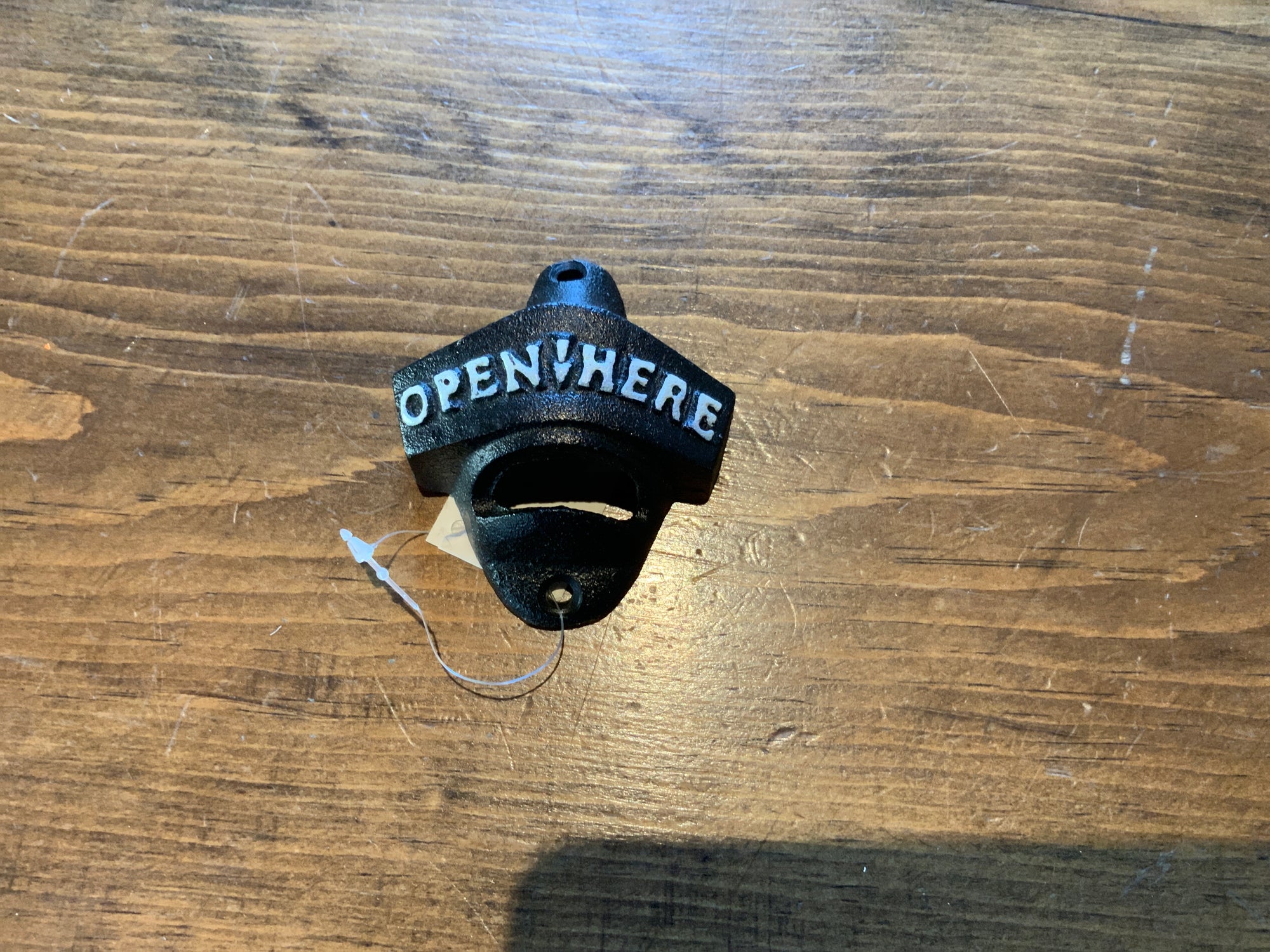 Open Here Bottle Opener