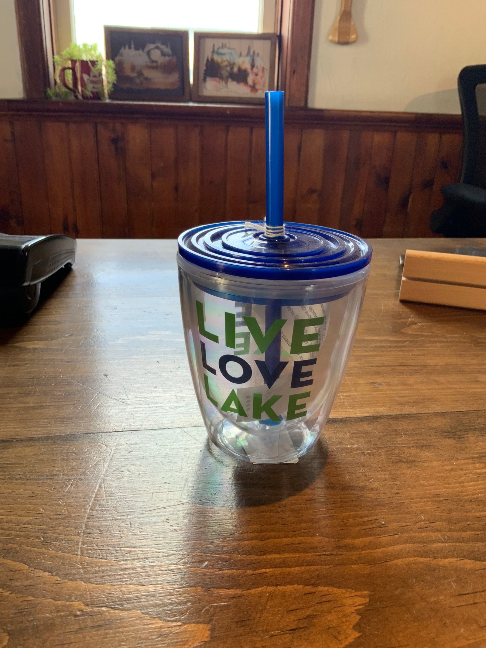 Live Love Lake Plastic Cup