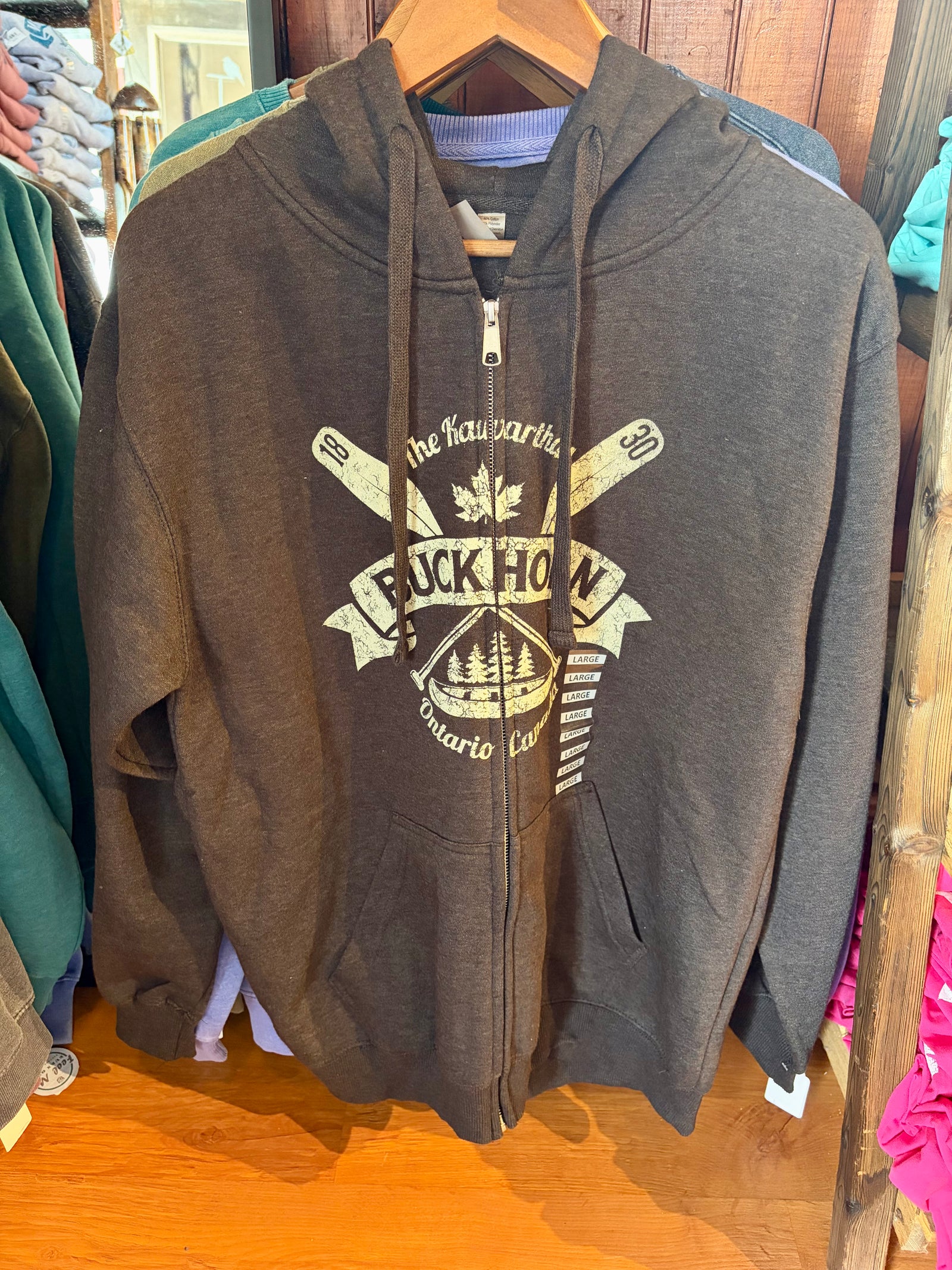 Full Zip Hoodie - charcoal