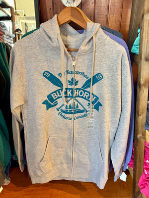 Full Zip Hoodie - grey heather