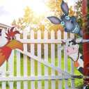 Mtl Peeking Fence Animals