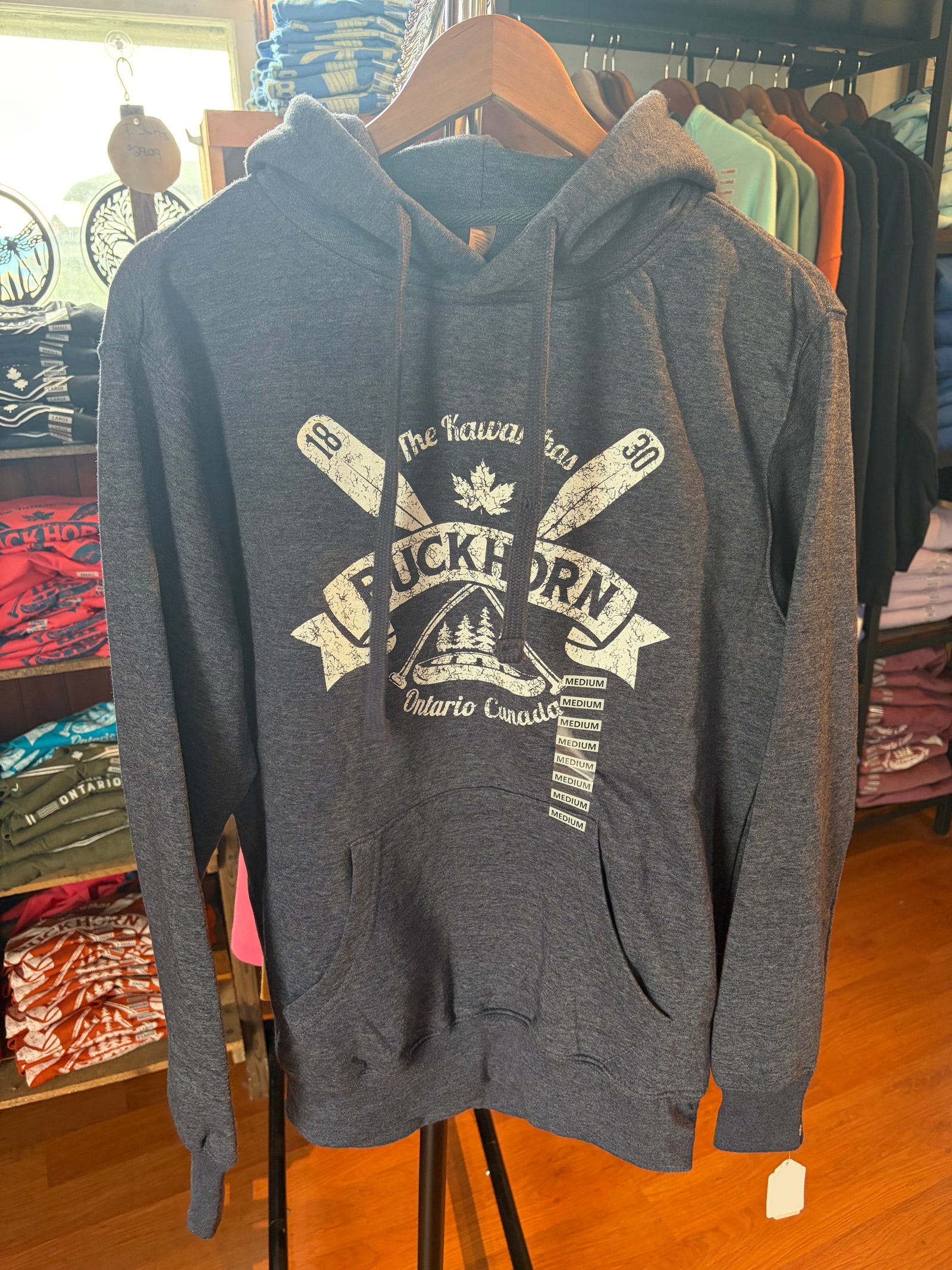 Classic Buckhorn Hoody-Navy Heather