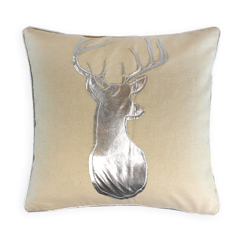 Silver Deer Cushion