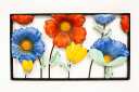 Flowers in Blk Mtl Frame