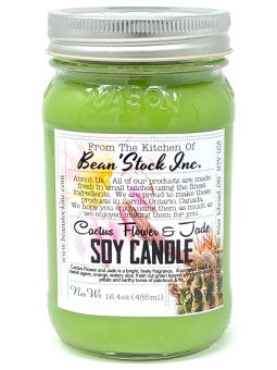 Cactus Flower & Jade Candle