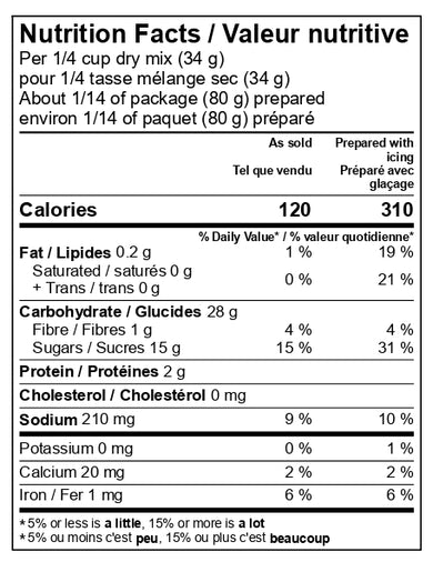 Carrot Cake Dry Mix