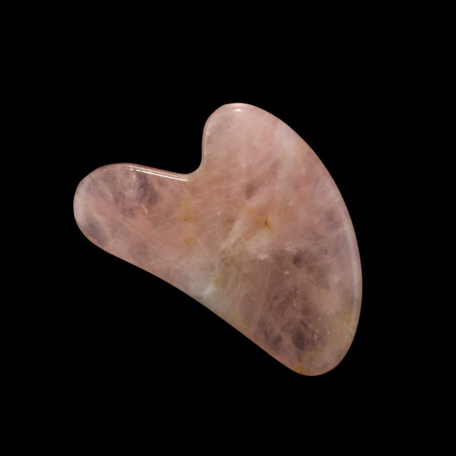 Rose Quartz Gua Sha Board Facial Tool