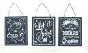 Hanging Slate Christmas Signs