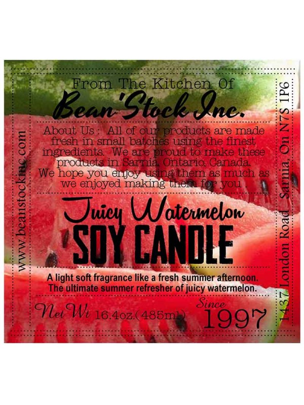 Juicy Watermelon Soy Candle